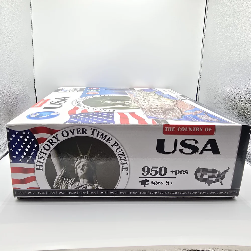 NIB 4D Cityscape Time Puzzle The Country of USA 950+ Pieces, 24